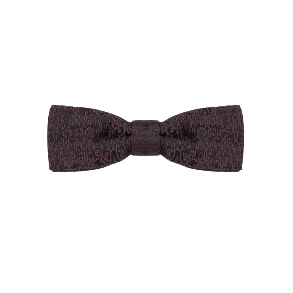 Necktie by Dolce & Gabbana for men in silk black & purple showcases a stately silhouette, expertly detailed with a stately finish that perfectly captures the sophisticated essence of the Silk Necktie.