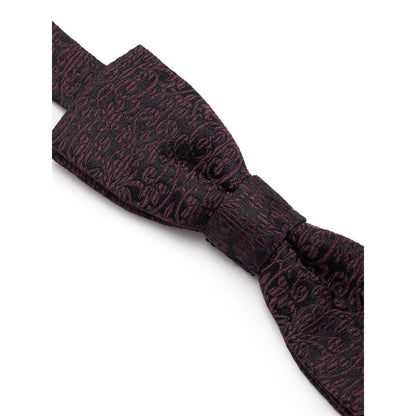 Necktie by Dolce & Gabbana for men in silk black & purple features a sun-drenched silhouette, showcasing the sun-drenched design of this Silk Necktie with a sun-drenched finish.