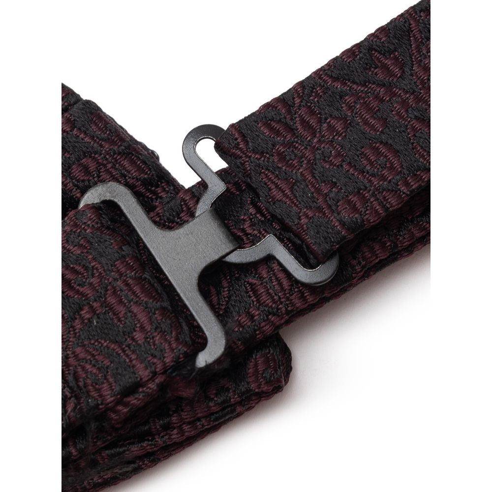 Necktie by Dolce & Gabbana for men in silk black & purple features an stately silhouette that beautifully highlights the sophisticated style of the Silk Necktie.