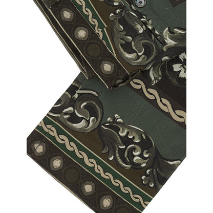 Pants by Dolce & Gabbana for women in cotton green features a enduring silhouette, showcasing a enduring athletic and long with a for a premium, tailored aesthetic.