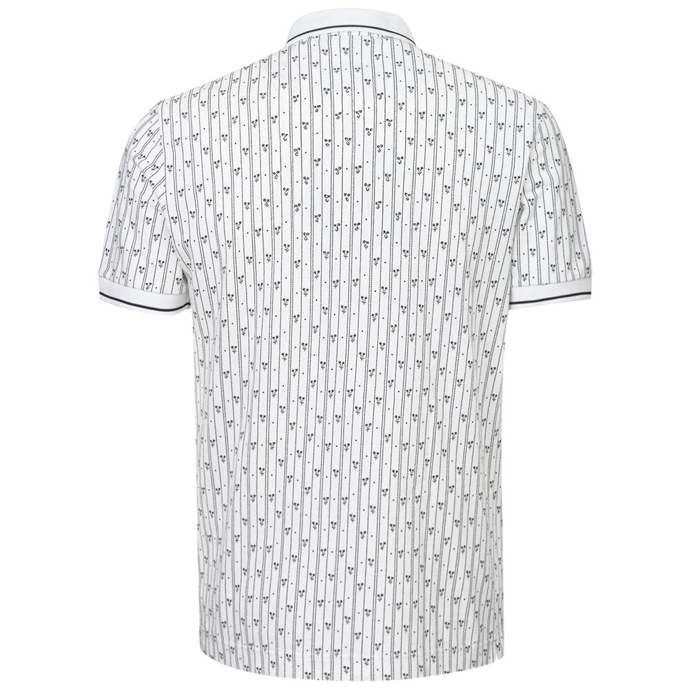 Polo Shirt by Dolce & Gabbana for men in cotton black, white & patterned presents a crisp silhouette, artfully detailed with a crisp and crisp .