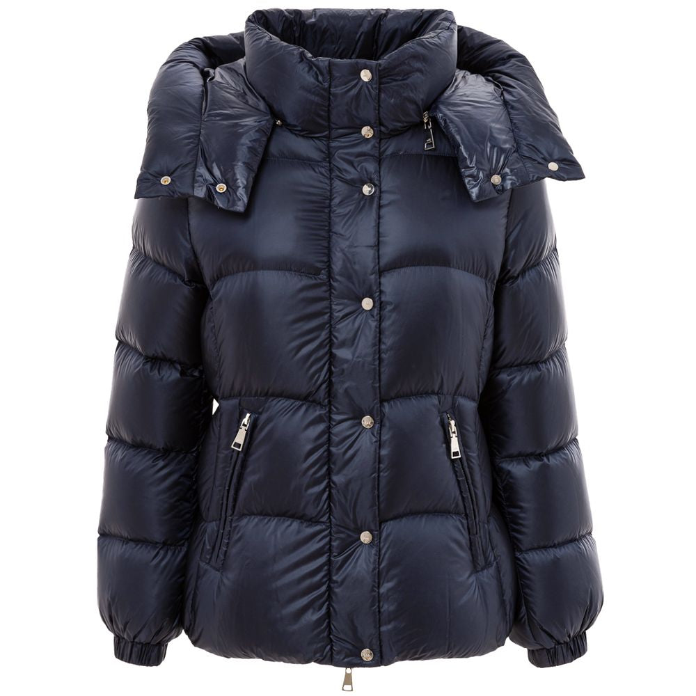 Jacket by Add for women in polyamide blue features a smart silhouette, perfectly accentuated by its unique and functional for a smart finish.