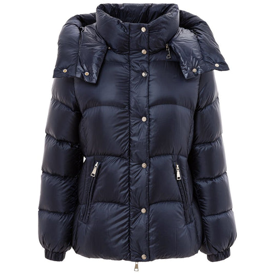 Jacket by Add for women in polyamide blue features a smart silhouette, perfectly accentuated by its unique and functional for a smart finish.