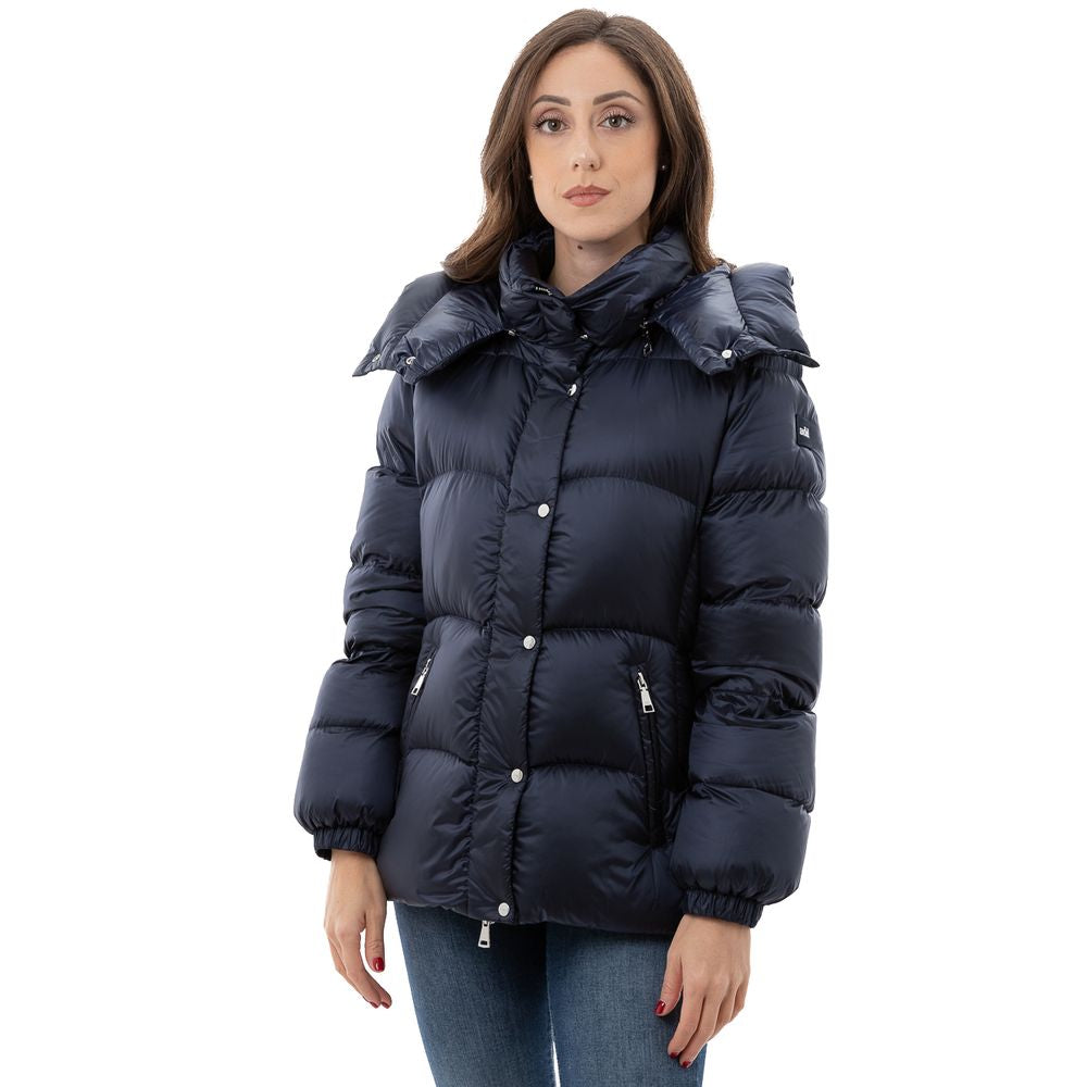Jacket by Add for women in polyamide blue presents a authentic silhouette, artfully detailed with a authentic and functional for a premium authentic finish.
