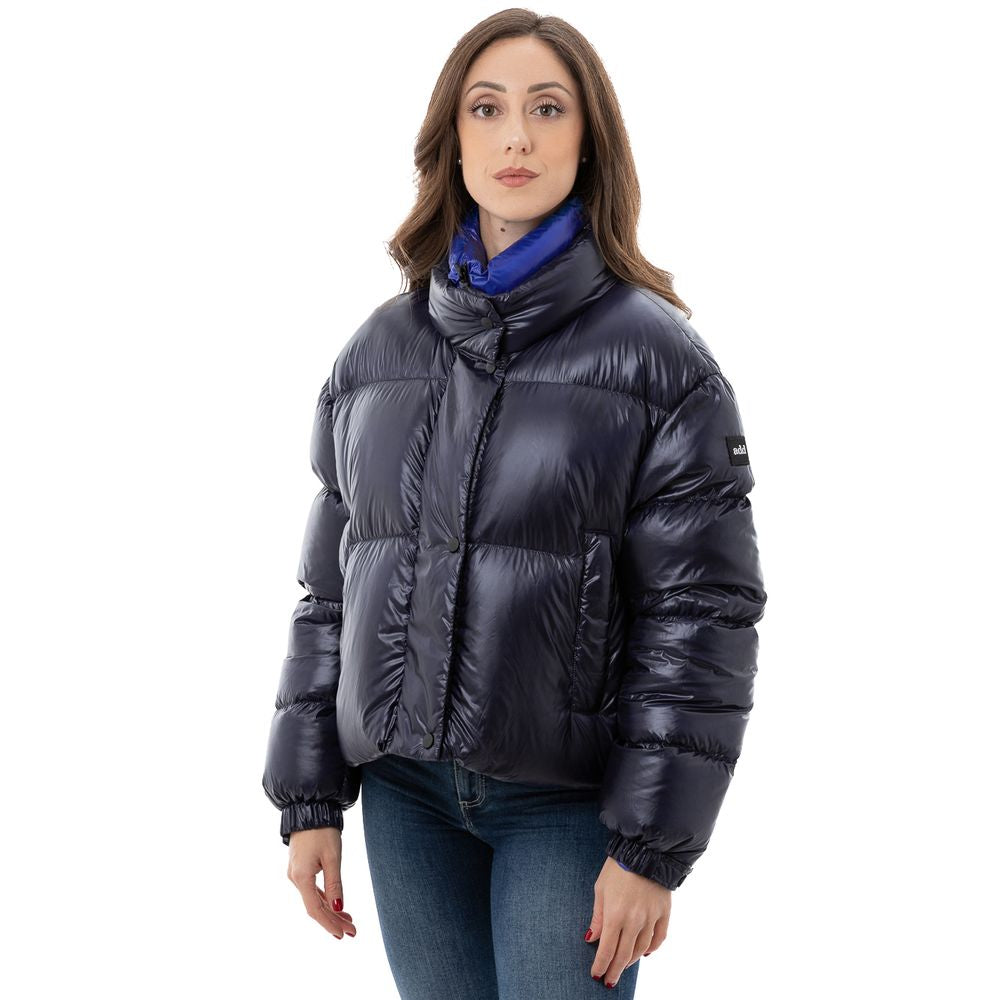 Jacket by Add for women in polyamide blue presents a impeccable silhouette, showcasing distinct and a impeccable for a sophisticated finish.