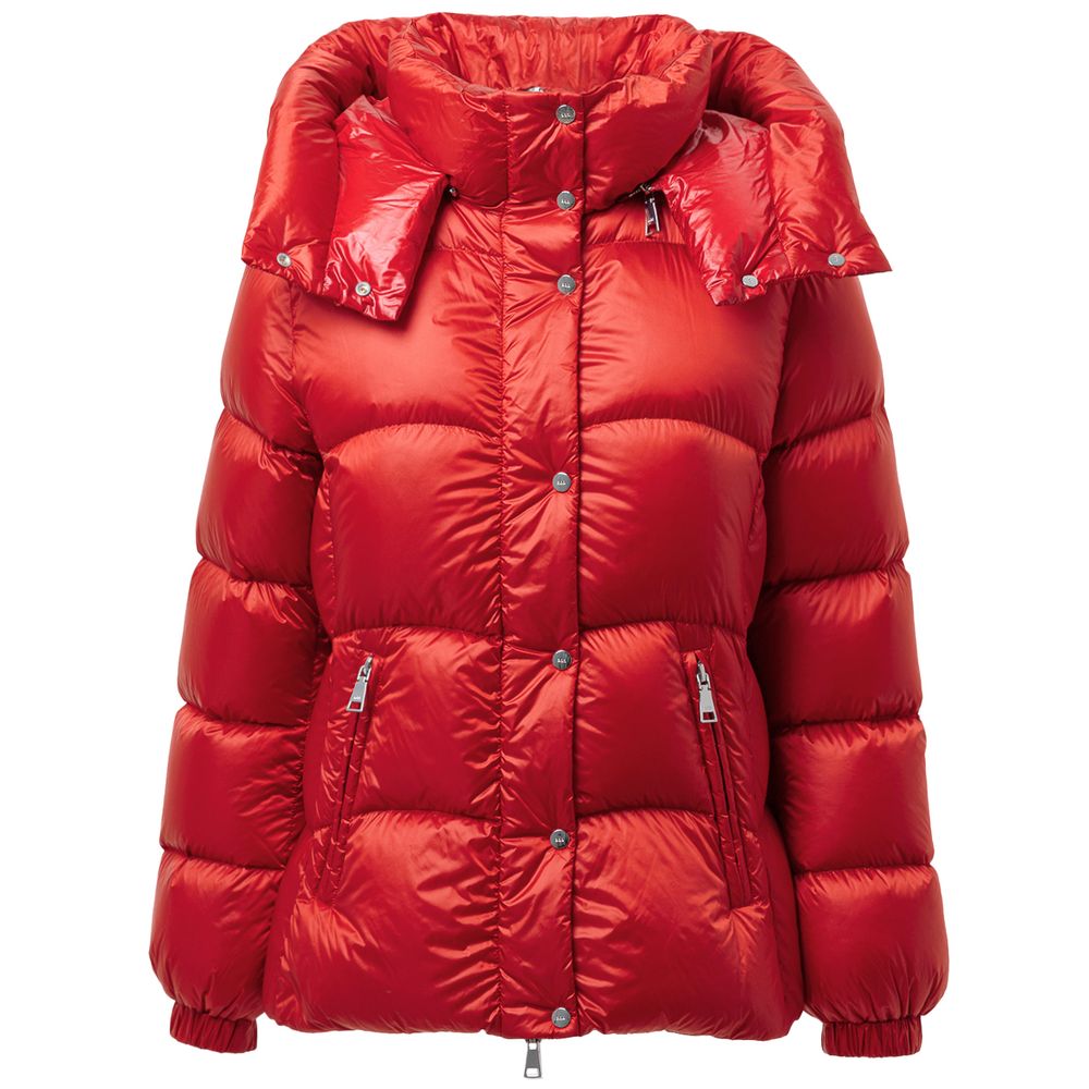 Jacket by Add for women in polyamide red presents a impeccable silhouette, showcasing distinct and a impeccable for a sophisticated finish.