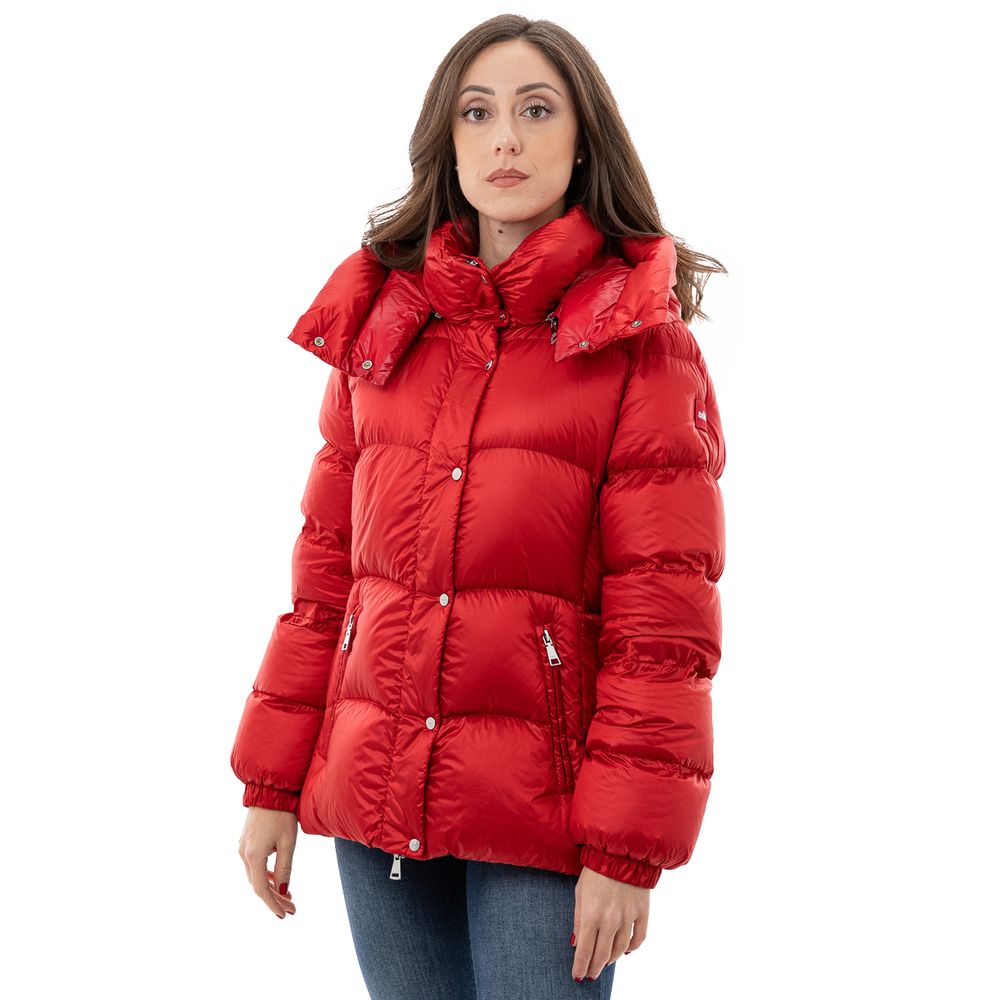 Jacket by Add for women in polyamide red features an utilitarian silhouette with a refined , showcasing sophisticated for an utilitarian aesthetic.