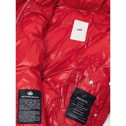 Jacket by Add for women in polyamide red features a smart silhouette, perfectly accentuated by its unique and functional for a smart finish.