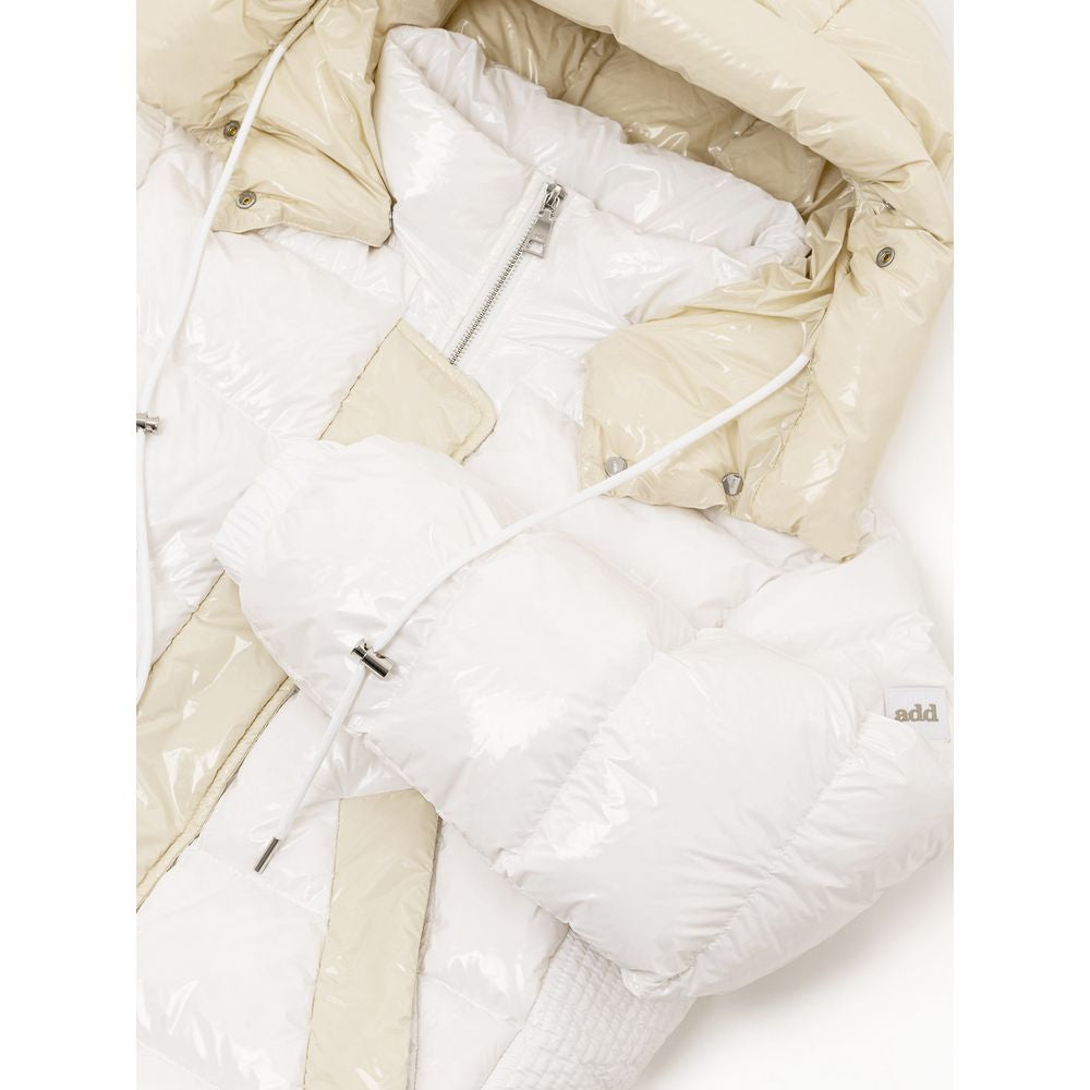 Jacket by Add for women in polyamide white features an utilitarian silhouette with a refined , showcasing sophisticated for an utilitarian aesthetic.
