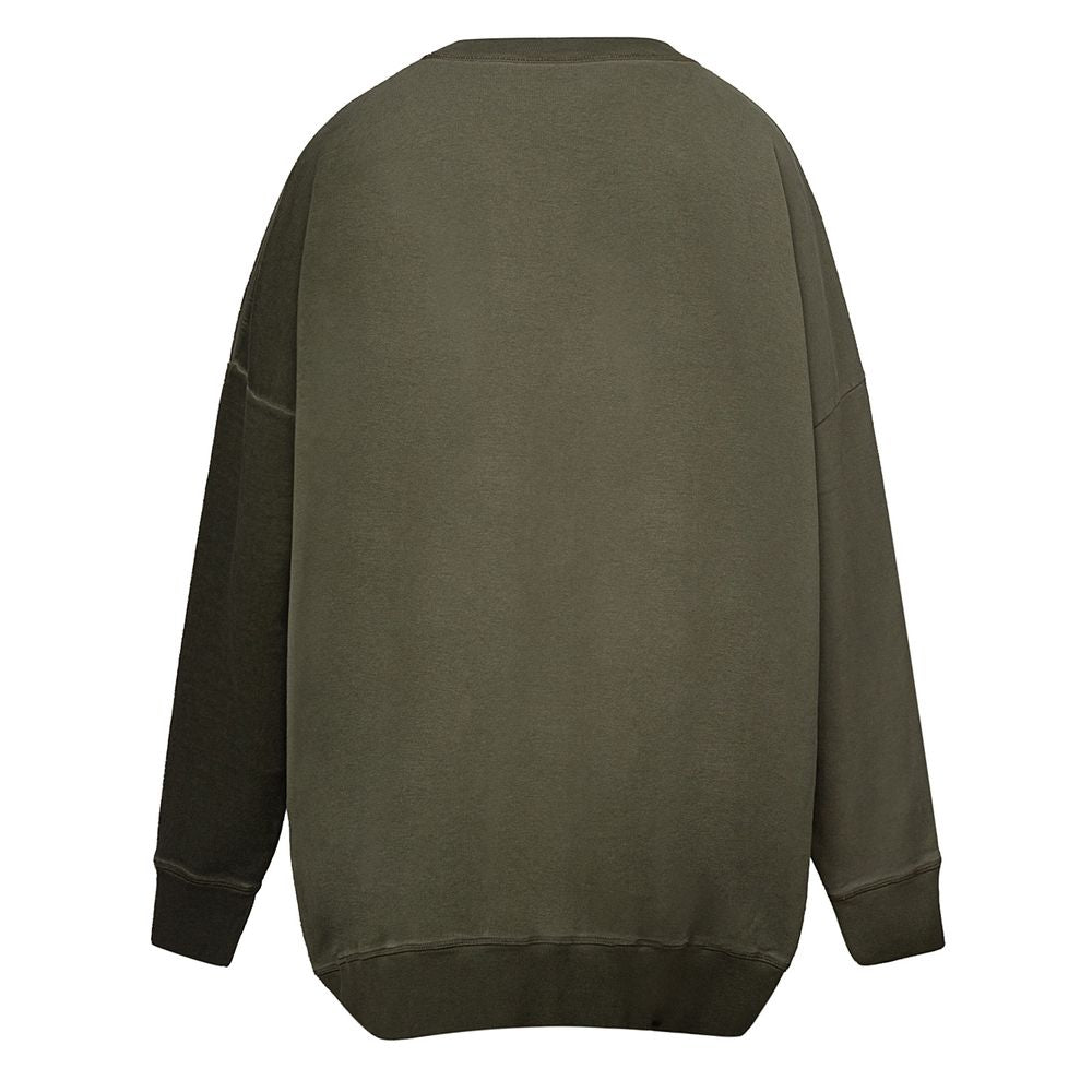Sweatshirt by Dsquared² for men in cotton green & print features a unrivaled silhouette with a refined and unrivaled detailing for a sophisticated look.