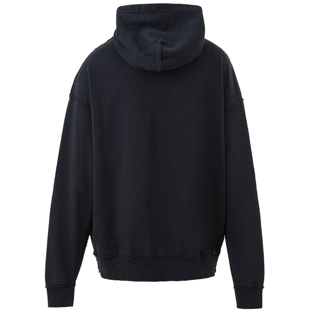 Sweatshirt Hoodie by Dolce & Gabbana for men in cotton blue & print features a edgy silhouette, detailed with a edgy hooded neckline and for a refined finish.