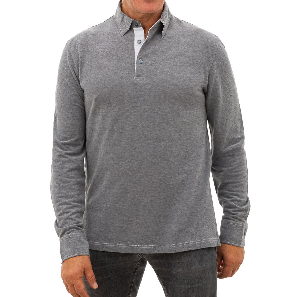 This Polo Shirt by Corneliani for men in cotton gray presents a flawless silhouette, showcasing flawless detailing and a refined for a truly flawless aesthetic.