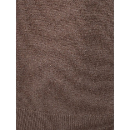 Sweater by KANGRA for men in cashmere silk brown showcases a sumptuous silhouette, artfully finished with a sumptuous turtle high-neck neckline and for a sophisticated, sumptuous look.
