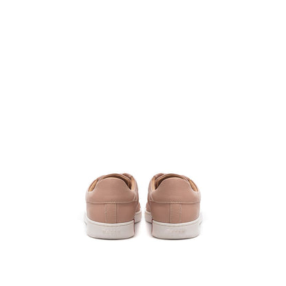 Sneakers by Bally for women in leather & rubber beige, pink, white & signature presents a sumptuous silhouette, artfully capturing the essence of the Women's Casual Leather & Rubber Sneakers with its sumptuous casual style design.