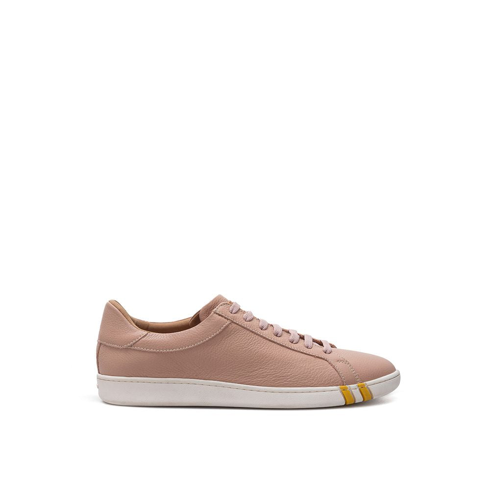 Sneakers by Bally for women in leather & cotton pink presents a on trend silhouette from the Women's Casual Leather & Cotton Sneakers collection, showcasing a on trend casual style for an elevated aesthetic.