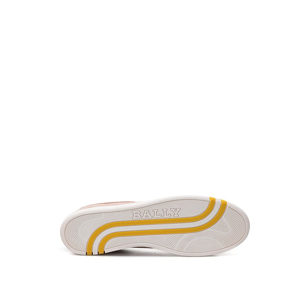 Sneakers by Bally for women in leather & cotton pink presents a on trend silhouette from the Women's Casual Leather & Cotton Sneakers collection, showcasing a on trend casual style for an elevated aesthetic.