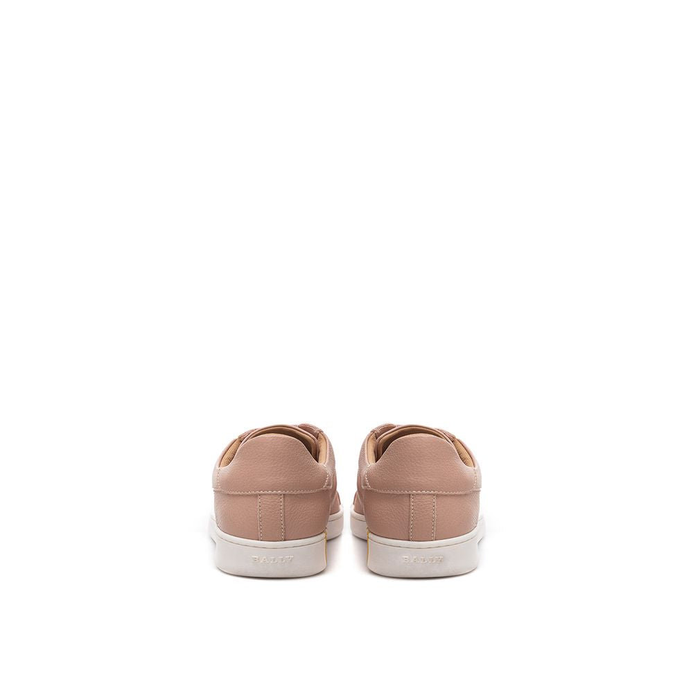 Sneakers by Bally for women in leather & cotton pink presents a sumptuous silhouette, artfully capturing the essence of the Women's Casual Leather & Cotton Sneakers with its sumptuous casual style design.