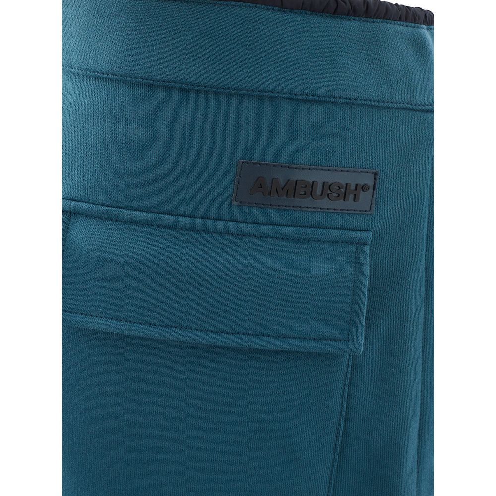 Sweatpants by Ambush for men in cotton blue features an streamlined design with , highlighting a streamlined and long cut with a comfortable .