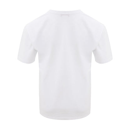 T-Shirt by Alexander McQueen for women in cotton white, signature & print showcases a unassuming silhouette, artfully detailed with a refined round neckline and unassuming for a sophisticated, contemporary look.