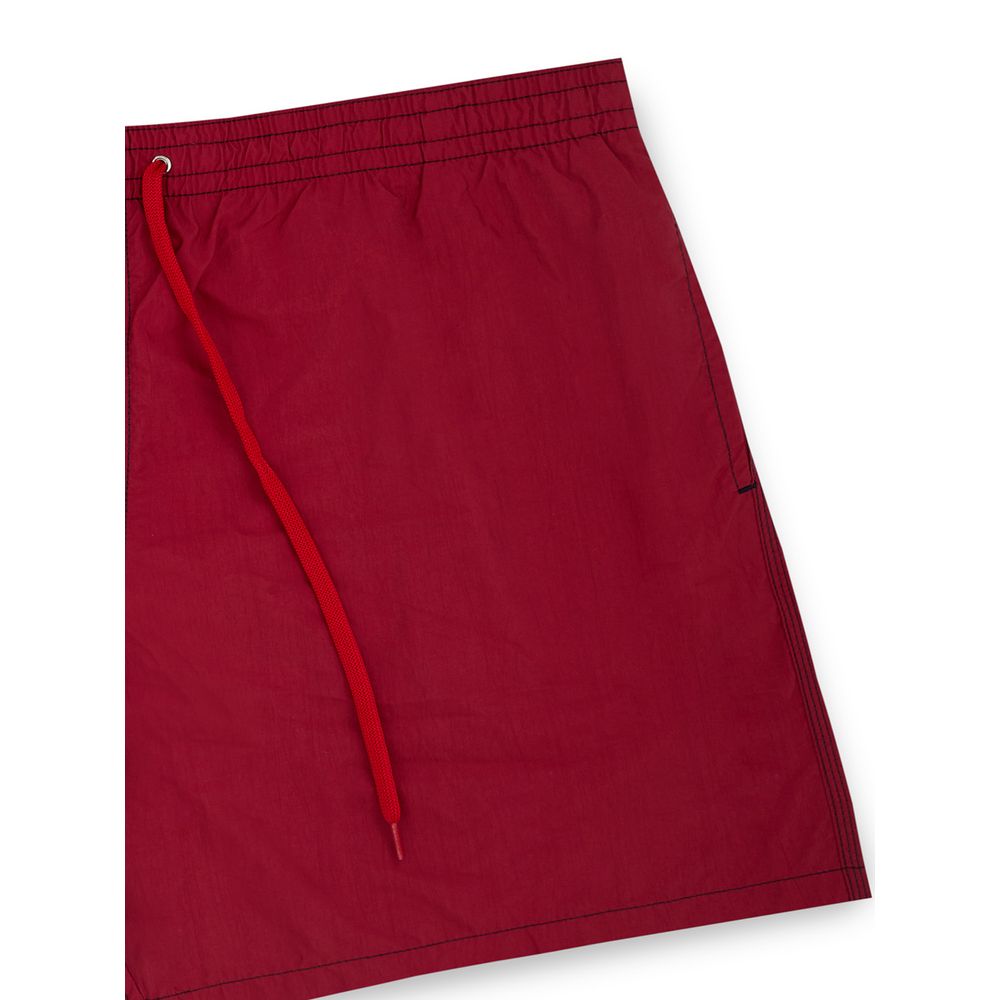 Boardshorts by Malo for men in polyester red presents a resort ready silhouette, perfectly capturing the essence of Men's Polyester Boardshorts.