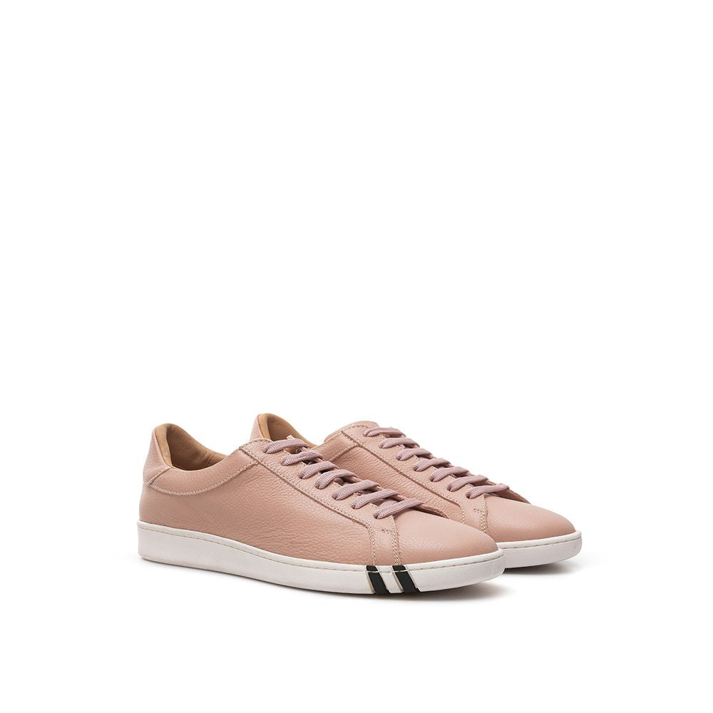 Sneakers by Bally for women in leather pink features a chic design, perfectly showcasing the chic fashion style of this Women's Fashion Leather Sneakers.