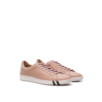 Sneakers by Bally for women in leather pink features a chic design, perfectly showcasing the chic fashion style of this Women's Fashion Leather Sneakers.