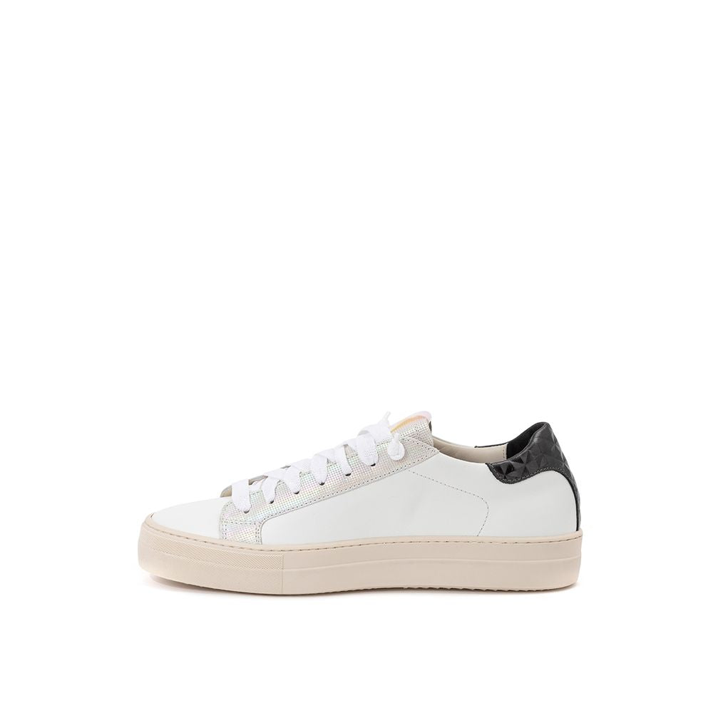 Sneakers by P448 for women in leather white presents a impeccable silhouette as Women's Fashion Leather Sneakers, expertly defined by a impeccable fashion style for a impeccable, high-fashion look.