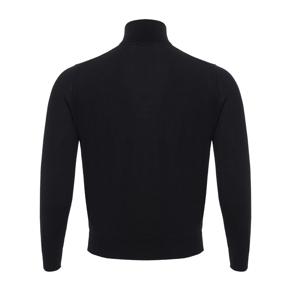 This Sweater by Colombo for men in cashmere black presents a understated silhouette, featuring a sophisticated and for a understated finish.