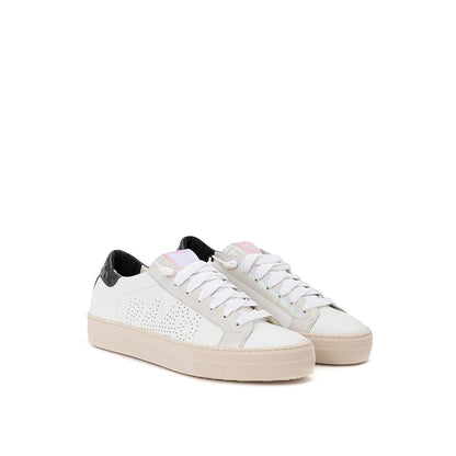 Sneakers by P448 for women in leather white presents a sumptuous silhouette, artfully capturing the essence of the Women's Fashion Leather Sneakers with its sumptuous fashion style design.