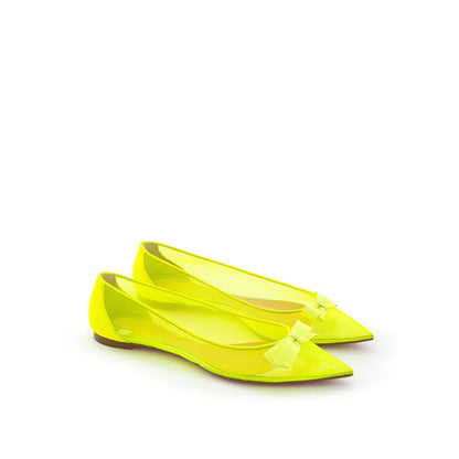 Flat Shoes by Christian Louboutin for women in mesh yellow features an statuesque silhouette from the Grace Ray Women's Mesh Flat Shoes collection, showcasing a and a statuesque for a statuesque look.