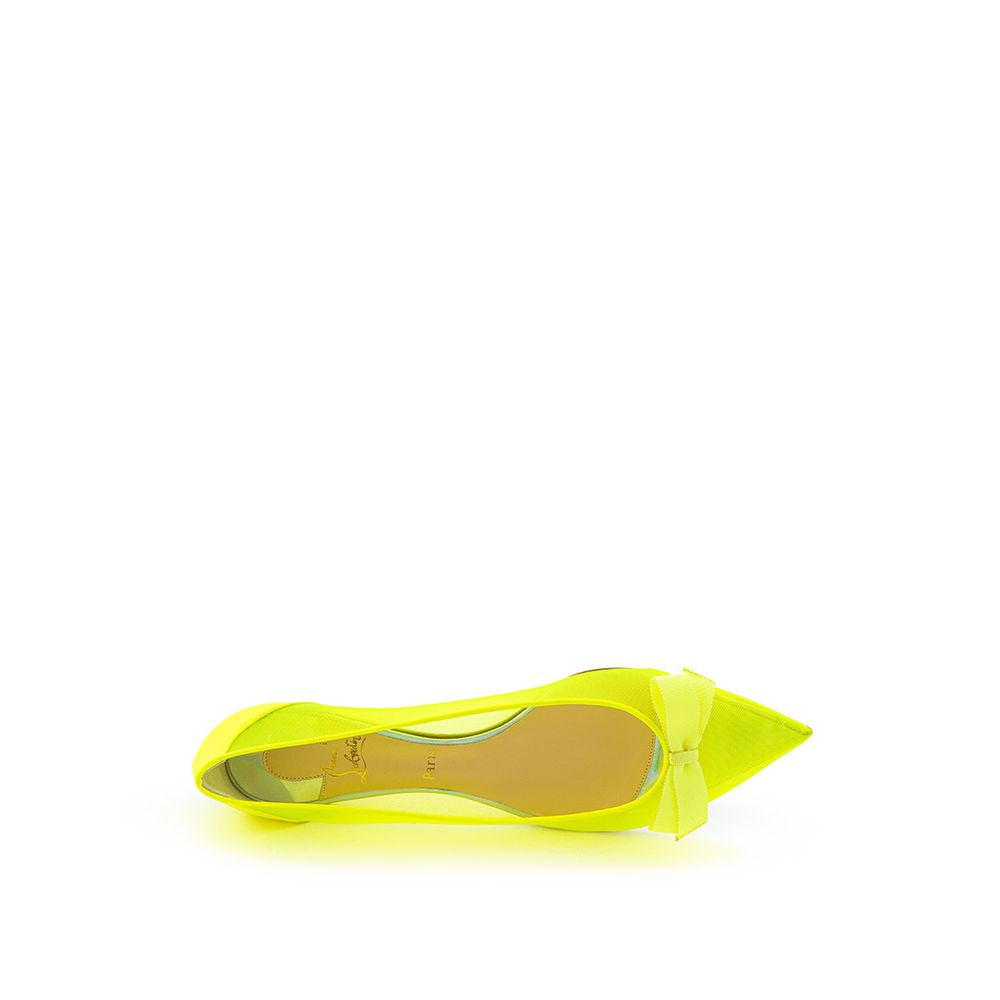 Flat Shoes by Christian Louboutin for women in mesh yellow presents a impeccable silhouette as Grace Ray Women's Mesh Flat Shoes, artfully designed with a and a impeccable for a refined, upscale finish.