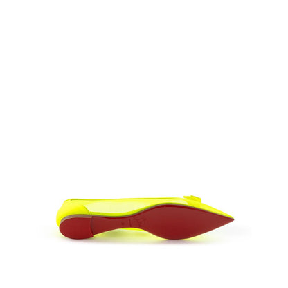 Flat Shoes by Christian Louboutin for women in mesh yellow presents a effortless chic silhouette, showcasing the Grace Ray Women's Mesh Flat Shoes design with a effortless chic and for a sophisticated look.