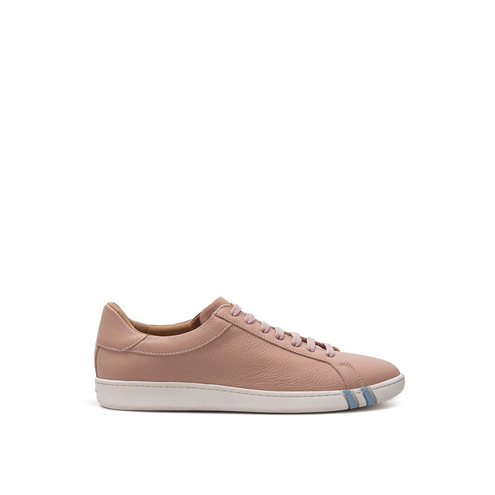 Sneakers by Bally for women in leather pink features an fashionable silhouette, showcasing the premium Aren Women's Casual Leather Sneakers in a fashionable casual style that offers a fashionable finish for refined style.
