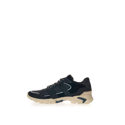 Sneakers by Lardini for men in suede leather & rubber beige & black features a chic design, perfectly showcasing the chic casual style of this Men's Casual Suede Leather & Rubber Sneakers.