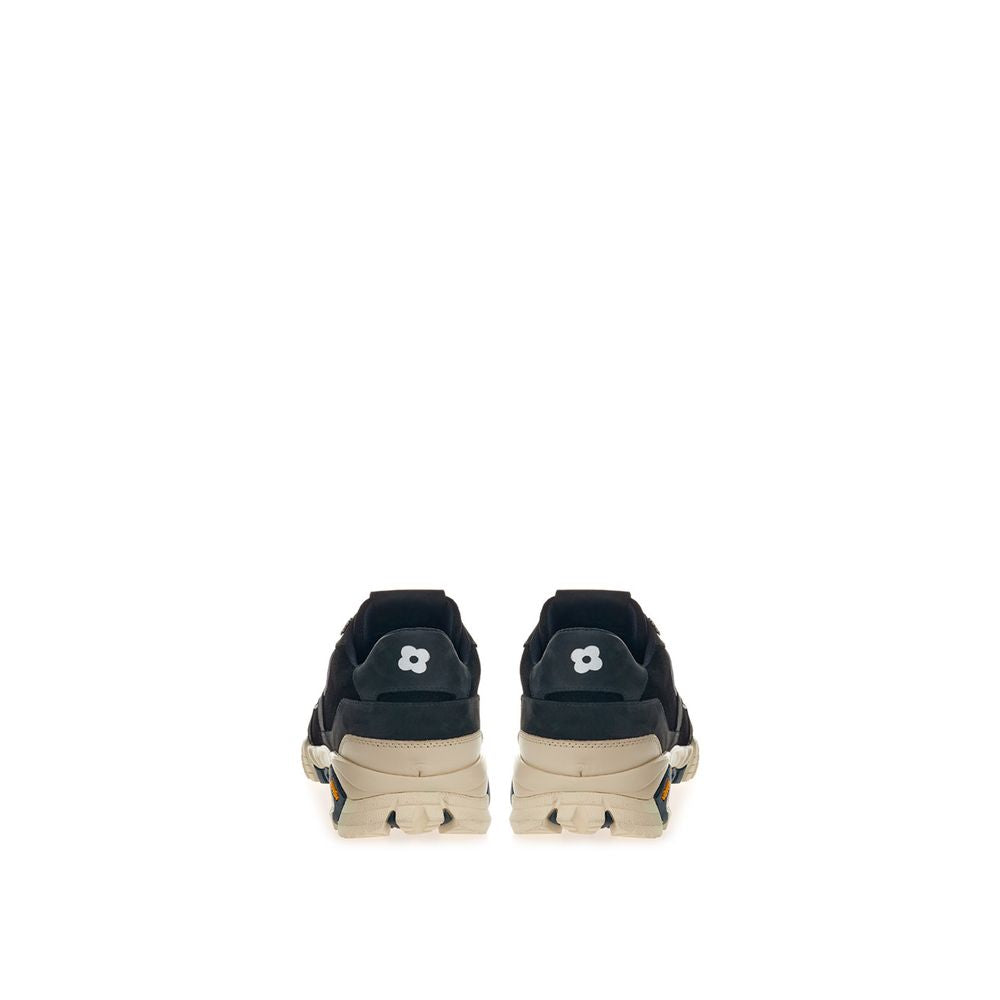 Sneakers by Lardini for men in suede leather & rubber beige & black features an fashionable silhouette, showcasing the premium Men's Casual Suede Leather & Rubber Sneakers in a fashionable casual style that offers a fashionable finish for refined style.