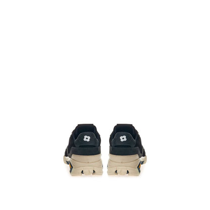 Sneakers by Lardini for men in suede leather & rubber beige & black features an fashionable silhouette, showcasing the premium Men's Casual Suede Leather & Rubber Sneakers in a fashionable casual style that offers a fashionable finish for refined style.