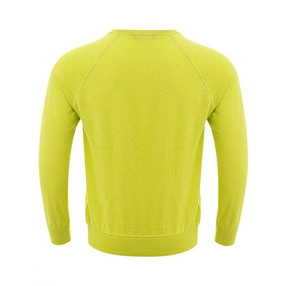 Sweater by Gran Sasso for men in cotton yellow features an polished silhouette, showcasing refined and a sophisticated for a truly polished finish.