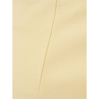 Skirt by Lardini for women in viscose yellow features a contoured silhouette from the Women's Viscose Skirt collection, characterized by its contoured for a contoured finish.