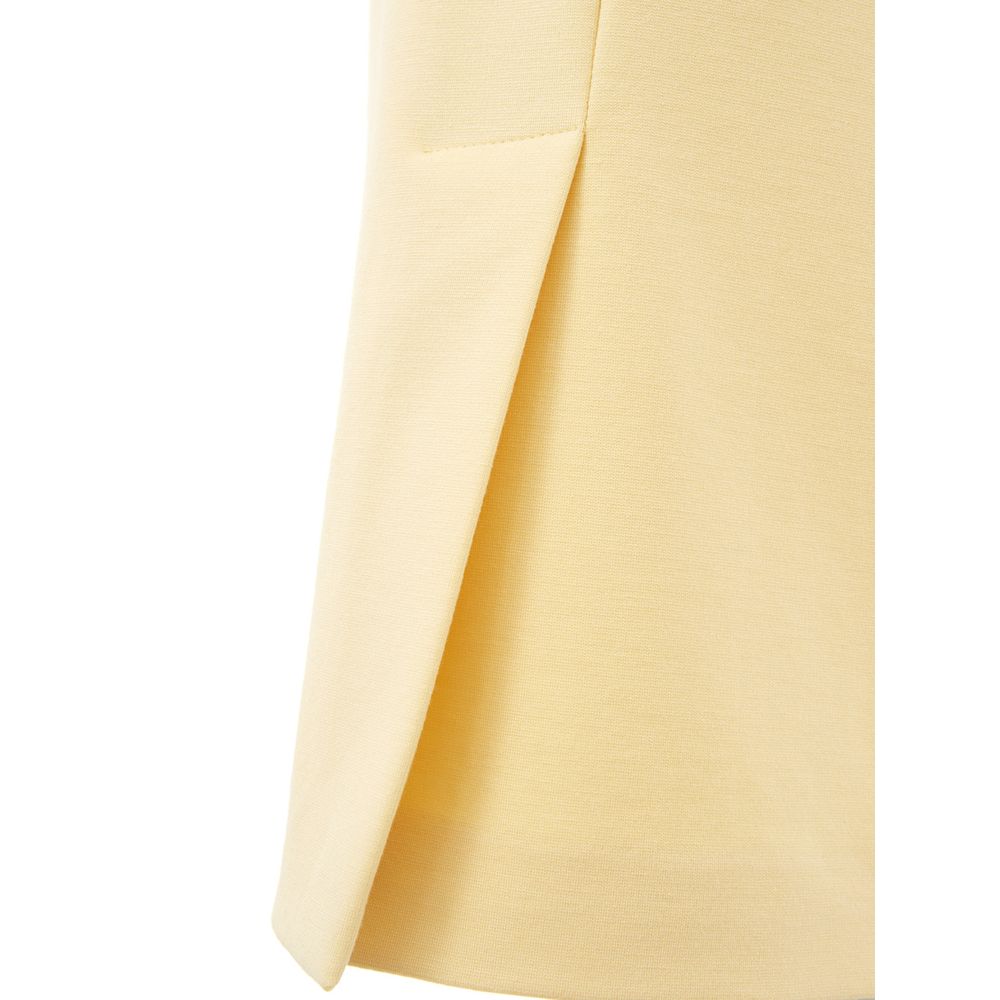 Skirt by Lardini for women in viscose yellow features a sublime silhouette, showcasing the sublime design of the Women's Viscose Skirt in a sophisticated .
