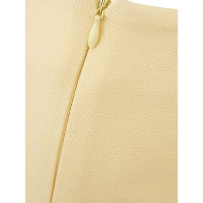 Skirt by Lardini for women in viscose yellow features an tailored silhouette, artfully capturing the essence of Women's Viscose Skirt in a sophisticated .