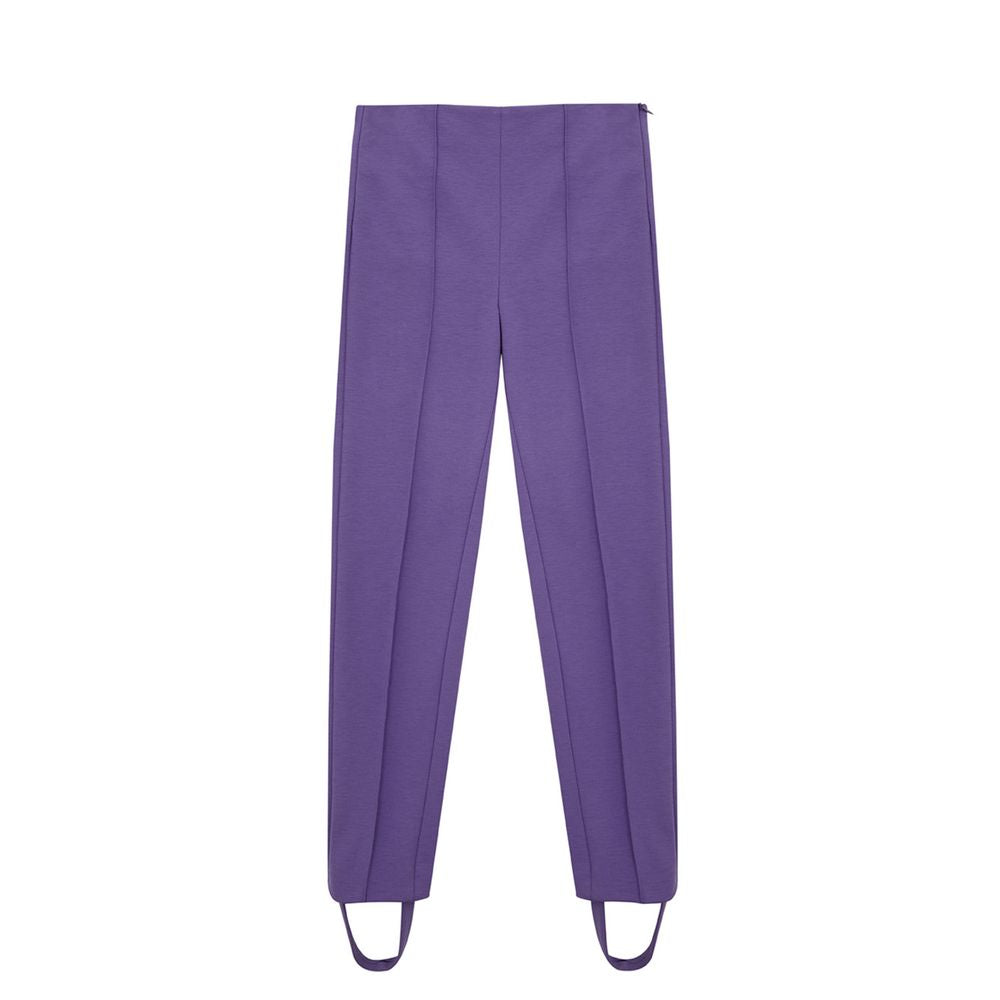 Pants by Lardini for women in viscose purple features a enduring silhouette, showcasing a enduring and long with a for a premium, tailored aesthetic.