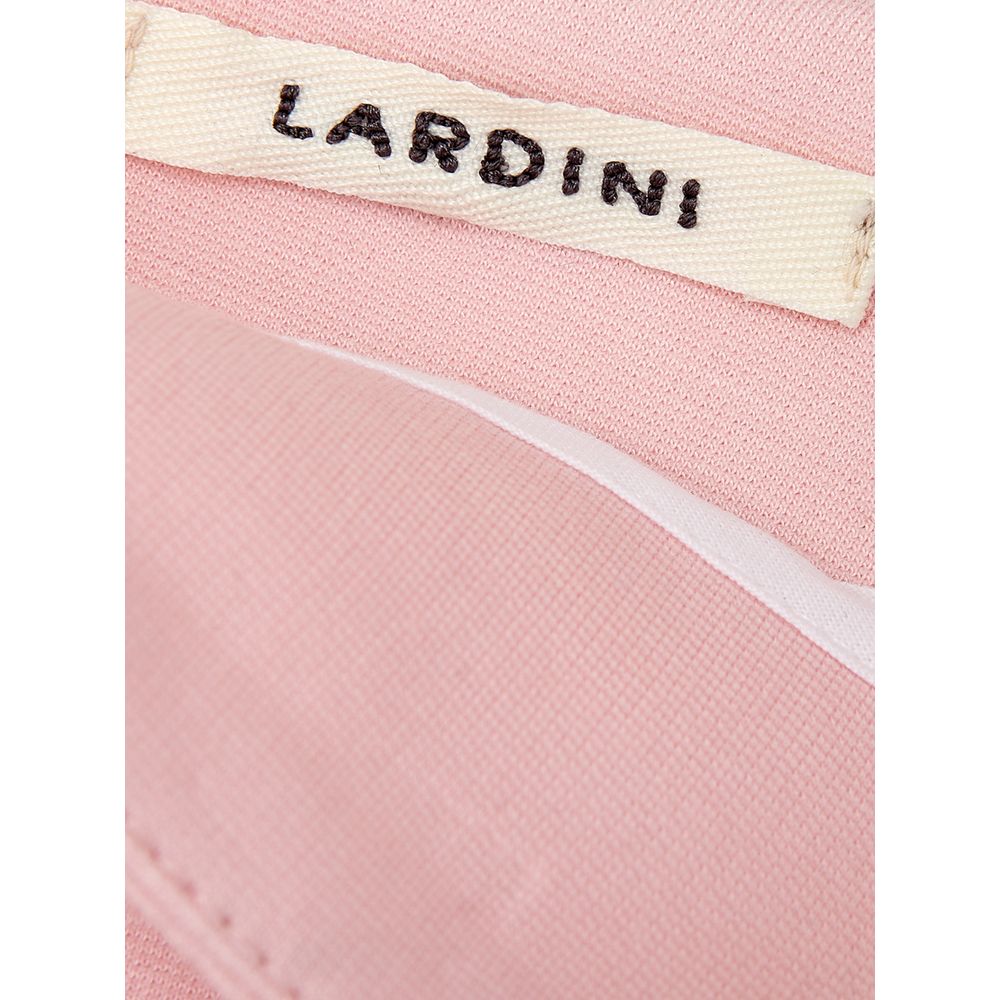 Trousers by Lardini for women in viscose pink presents a smart silhouette, meticulously detailed with a smart , a smart long, and a smart .