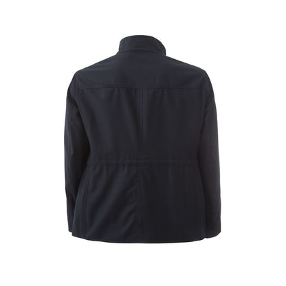 Jacket by Lardini for men in wool blue features a smart silhouette, perfectly accentuated by its unique and functional for a smart finish.