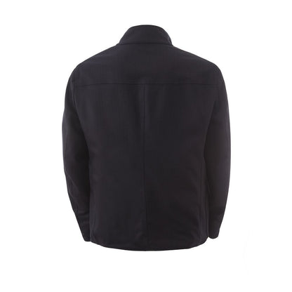 This Jacket by Lardini for men in wool blue showcases a magnificent silhouette, meticulously crafted with a distinctive and functional for a magnificent finish.