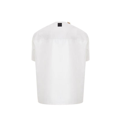 Sweater by Emporio Armani for men in cotton brown & white showcases a downtown chic silhouette, artfully finished with a downtown chic and for a sophisticated, high-end look.