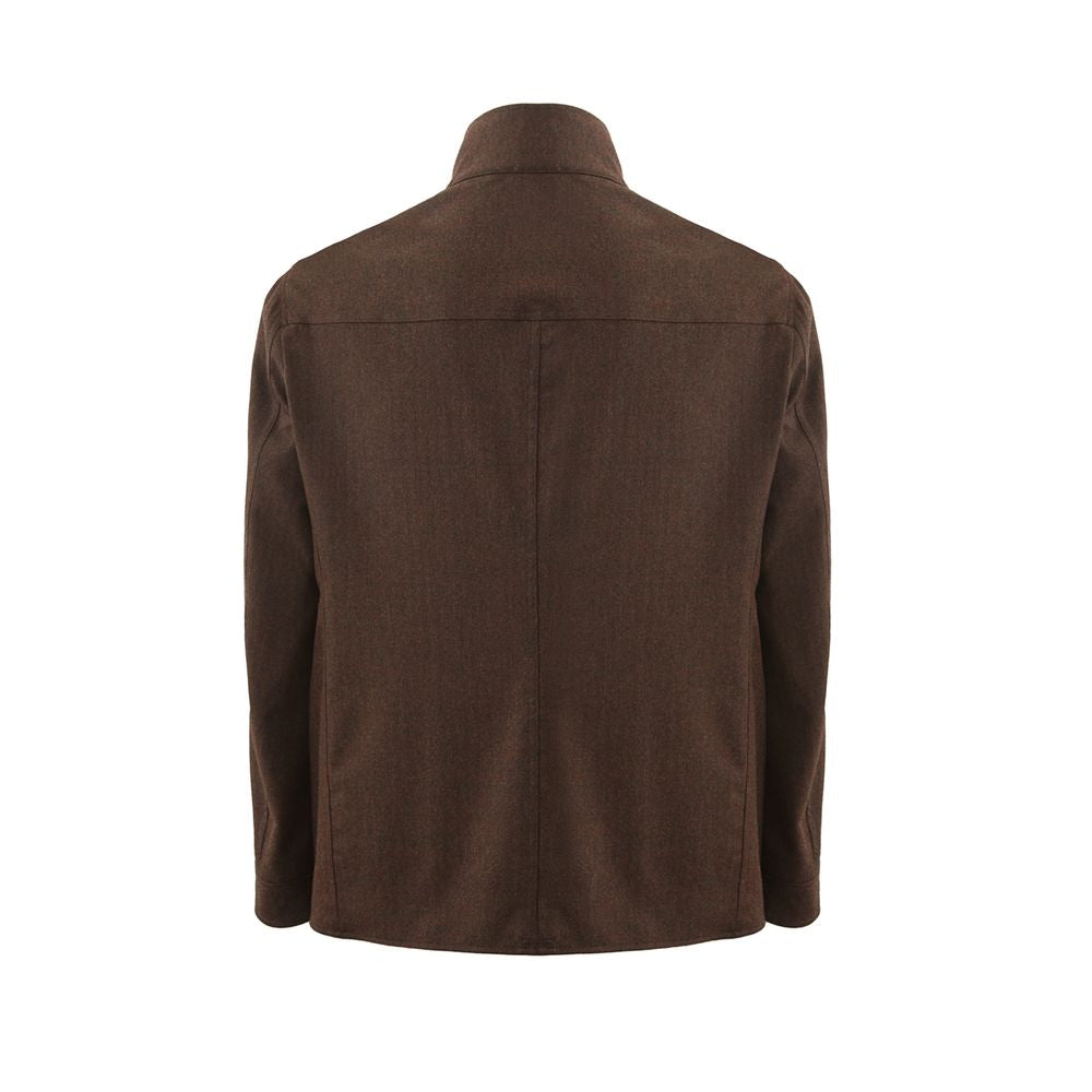 Jacket by Lardini for men in wool blue presents a authentic silhouette, artfully detailed with a authentic and functional for a premium authentic finish.