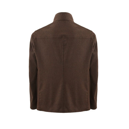 Jacket by Lardini for men in wool blue presents a authentic silhouette, artfully detailed with a authentic and functional for a premium authentic finish.