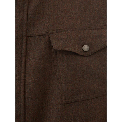This Jacket by Lardini for men in wool blue showcases a magnificent silhouette, meticulously crafted with a distinctive and functional for a magnificent finish.