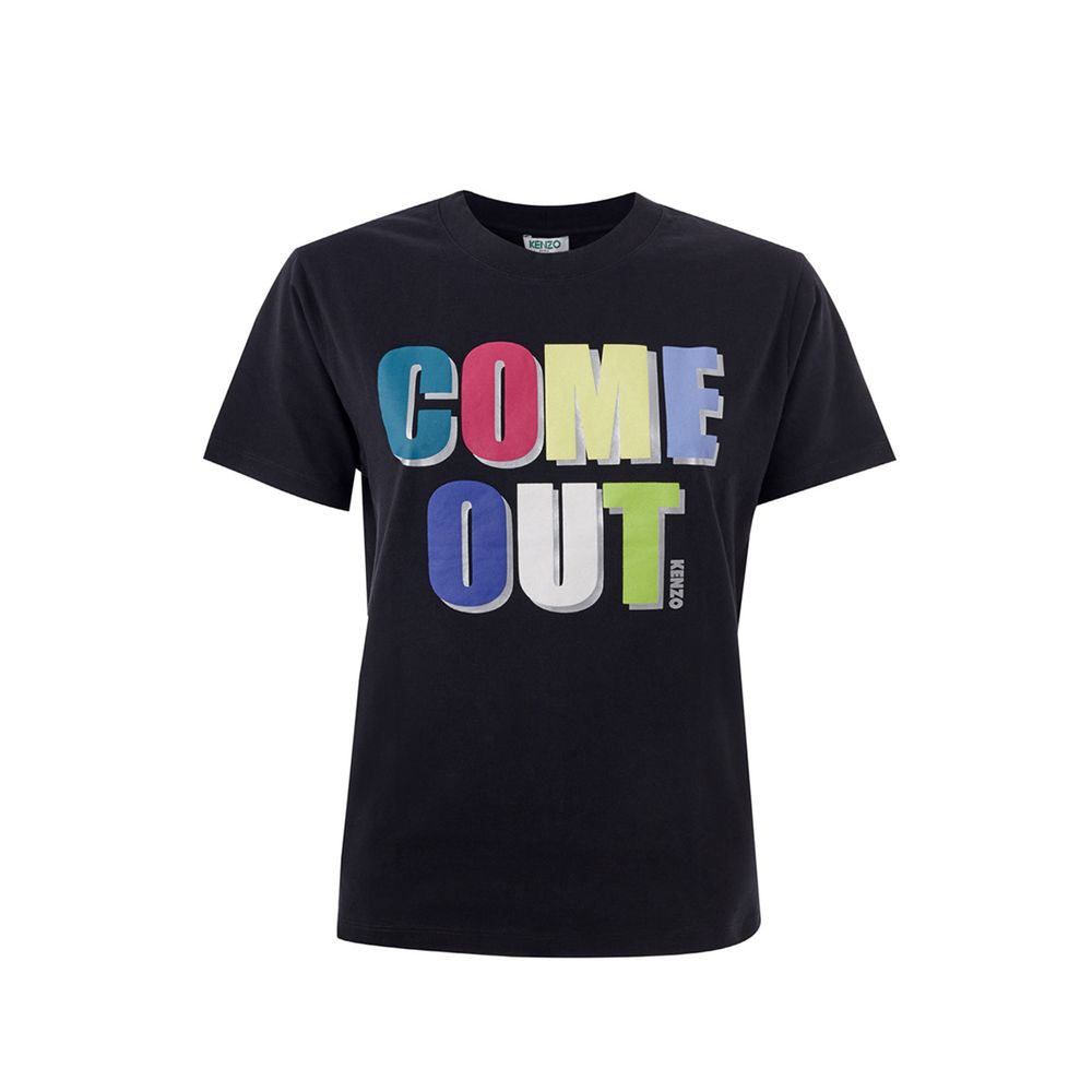 T-Shirt by Kenzo for men in cotton black showcases a chic silhouette, artfully detailed with a chic and for a chic finish.