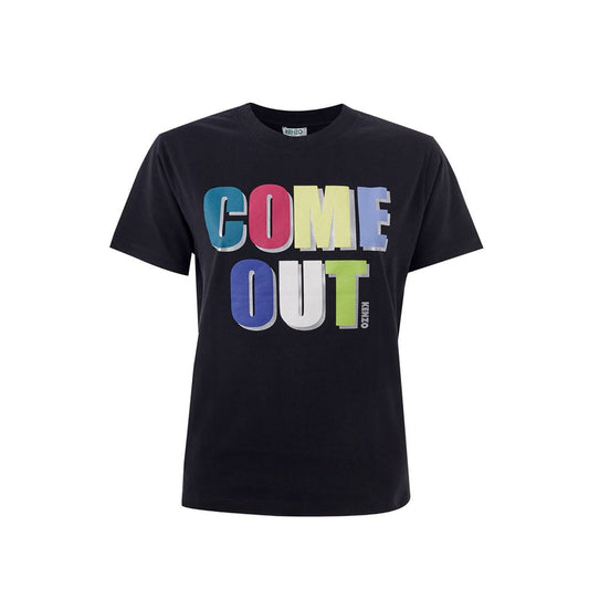 T-Shirt by Kenzo for men in cotton black showcases a chic silhouette, artfully detailed with a chic and for a chic finish.
